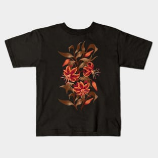 Tiger Lily - Orange Black Kids T-Shirt